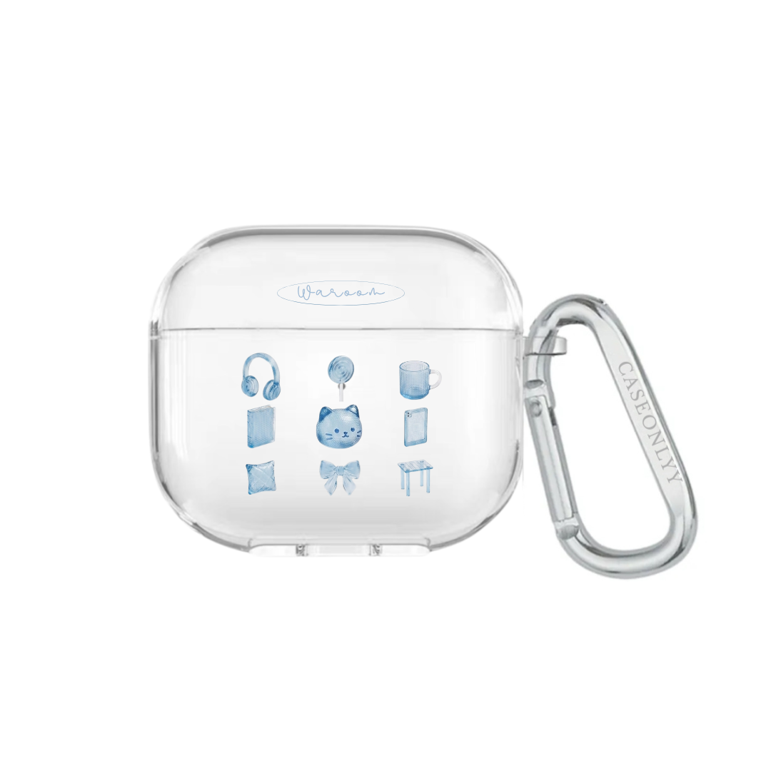 My Cozy Grid|超輕透水晶不發黃AirPods 硬殼