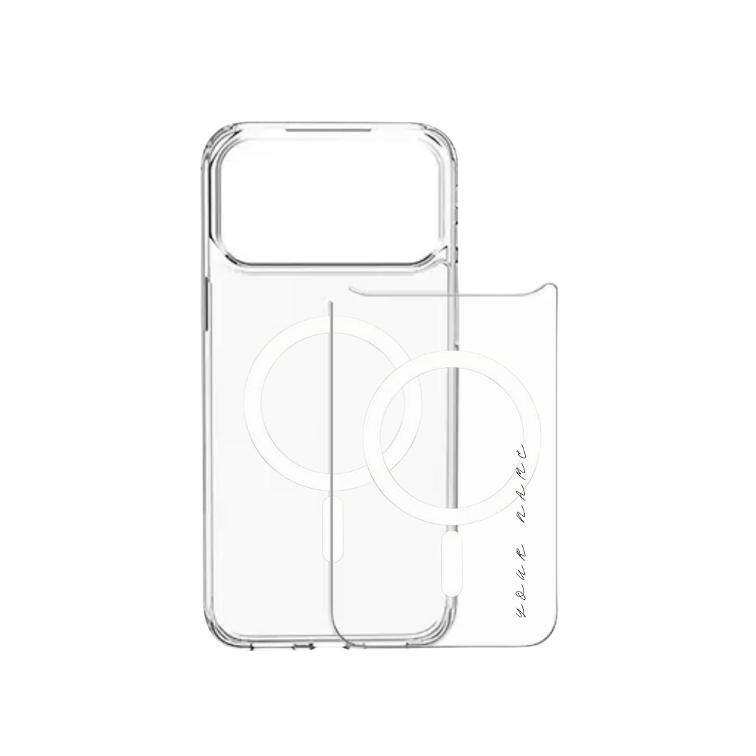 【自選訂製】可拆卸透明背板透明手機保護殼