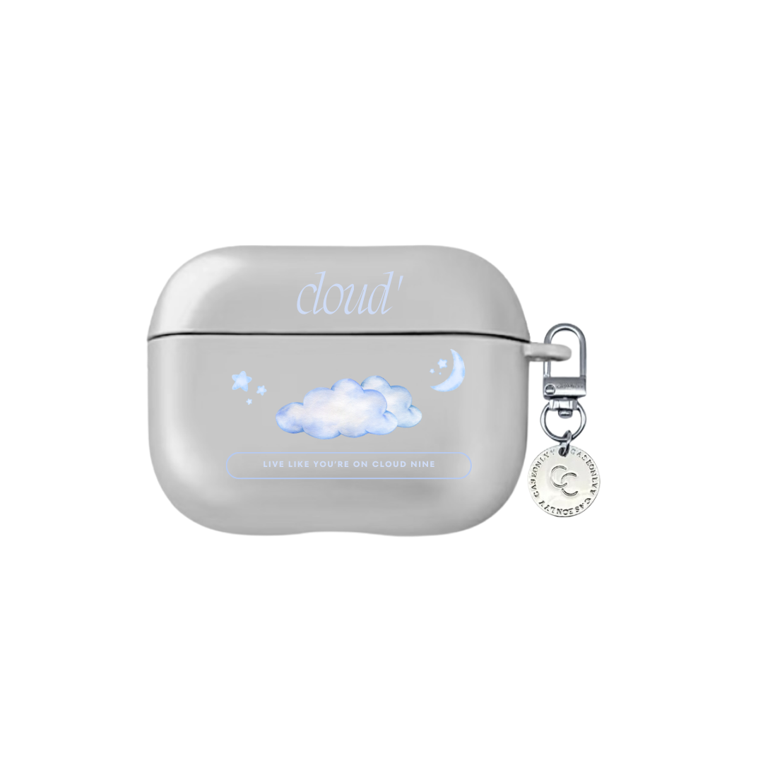Cloud|銀色電鍍霧面AirPods 保護殼
