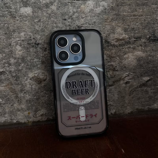 Draft Beer|黑色防撞框不發黃背板手機保護殼