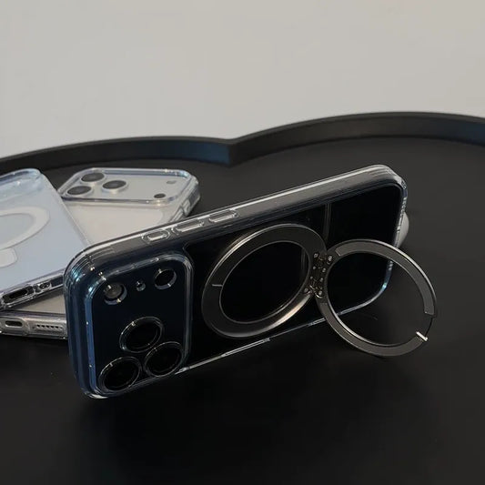 磁吸360度旋轉支架不發黃背板手機保護殼