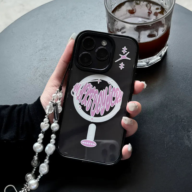 Make Boys Cry|黑色防撞框不發黃背板手機保護殼