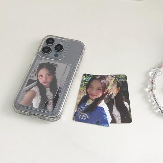 有卡位! 菲林全透明不發黃背板防摔手機保護殼