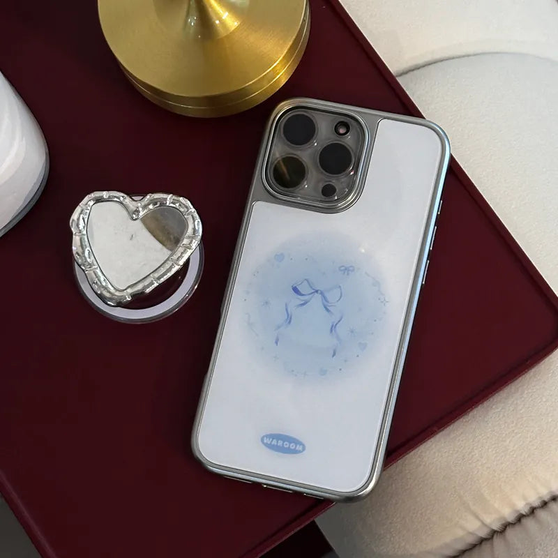 Heart Symbol|韓國電鍍銀框滴膠手機保護殼