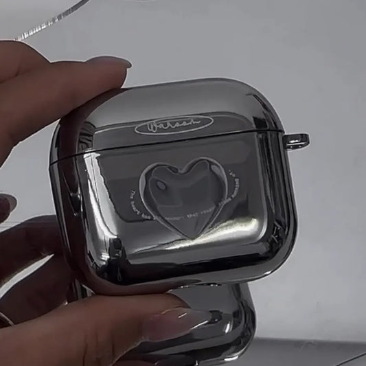 Reasons of Heart|銀色鏡面電鍍AirPods 保護殼