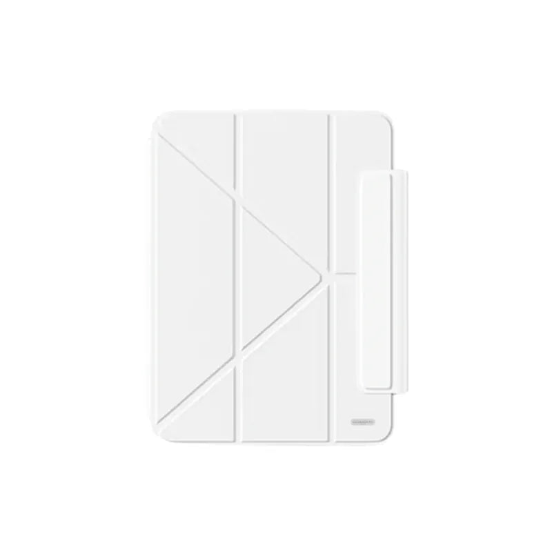 【一秒切換高度&方向】多摺式MagSafe滑軌 可拆蓋不發黃背板iPad 保護套