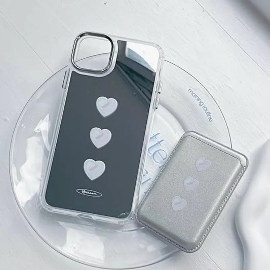 幻彩愛心|MagSafe 超強磁吸皮革卡套