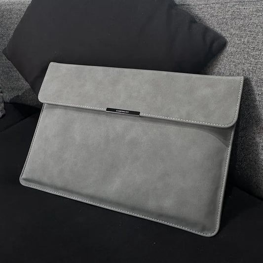 【防水防刮花】仿羊皮隱形磁扣MacBook 保護套