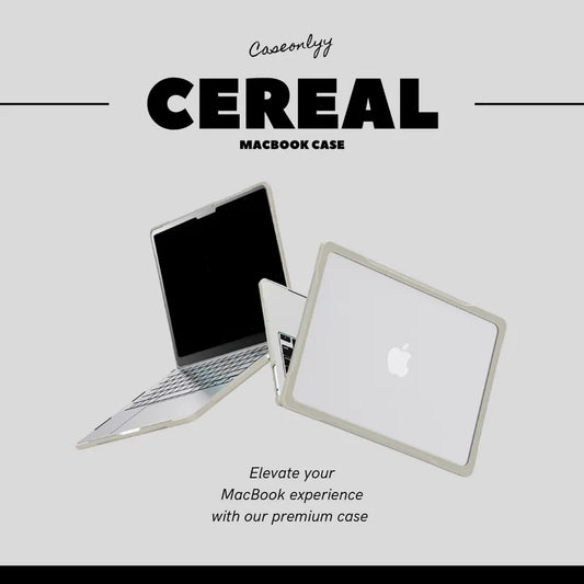 燕麥邊框半透明磨砂MacBook 保護套