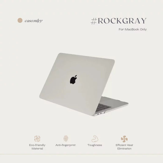 奶油岩石灰霧面MacBook 保護殼