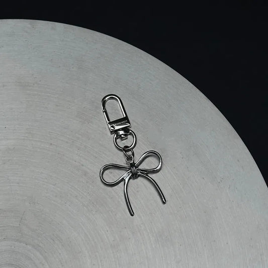 銀色蝴蝶結鎖匙扣/AirPods 掛飾