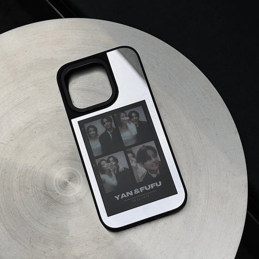 【相片訂製】人生四格升級防撞鏡面手機保護殼