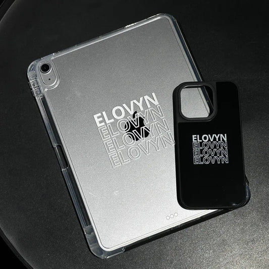 疊字名字訂製|人生四格升級防撞鏡面手機保護殼