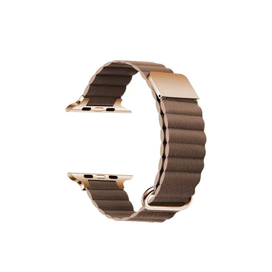 磁吸荔枝皮革Apple Watch 錶帶
