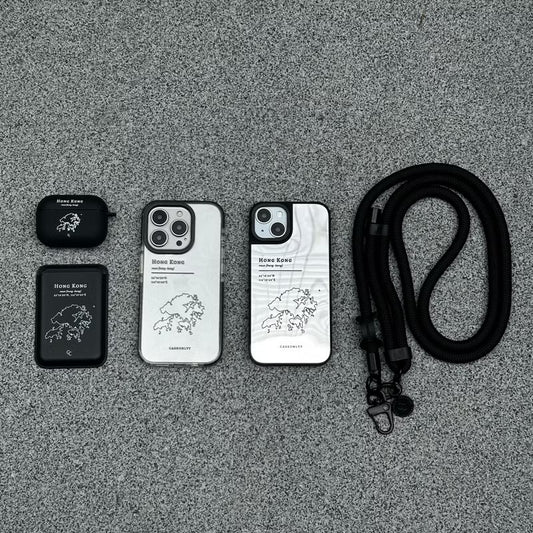 【Hong Kong 手繪地圖系列】升級防撞鏡面手機保護殼