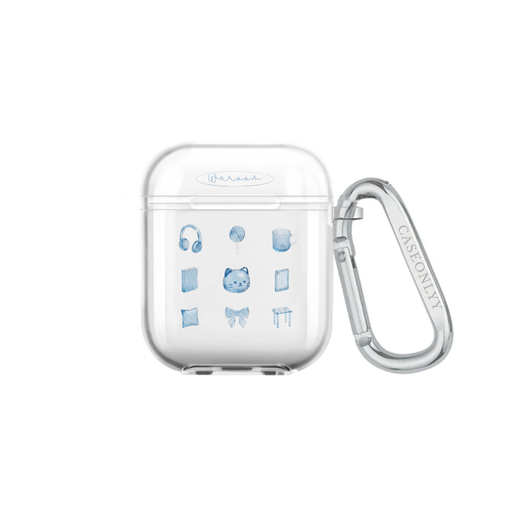 My Cozy Grid｜超輕透水晶不發黃AirPods 硬殼
