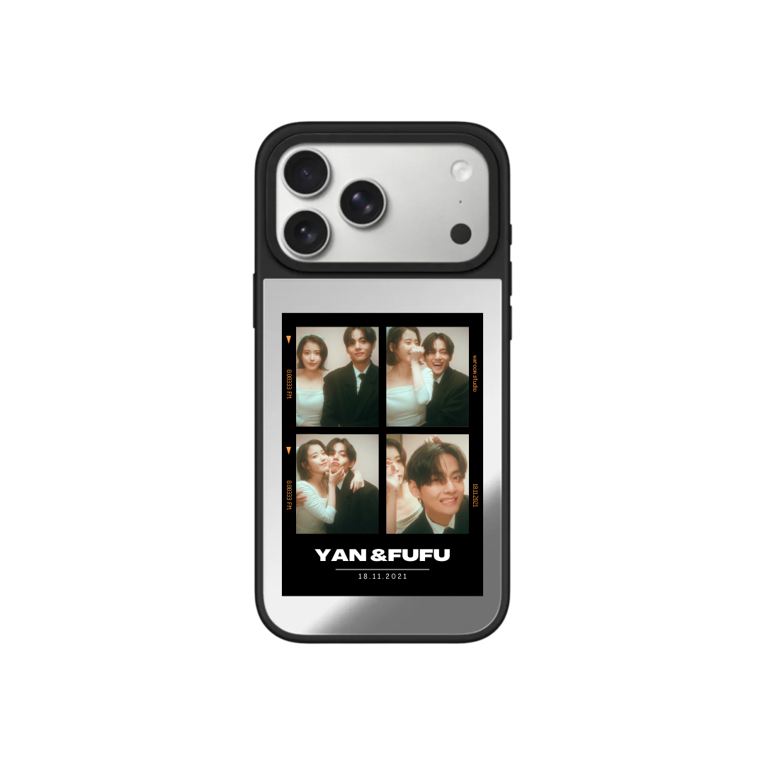 【相片訂製】人生四格升級防撞鏡面手機保護殼