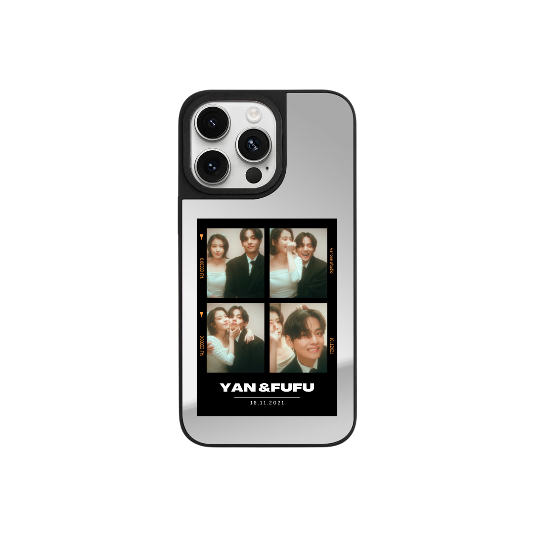 【相片訂製】人生四格升級防撞鏡面手機保護殼