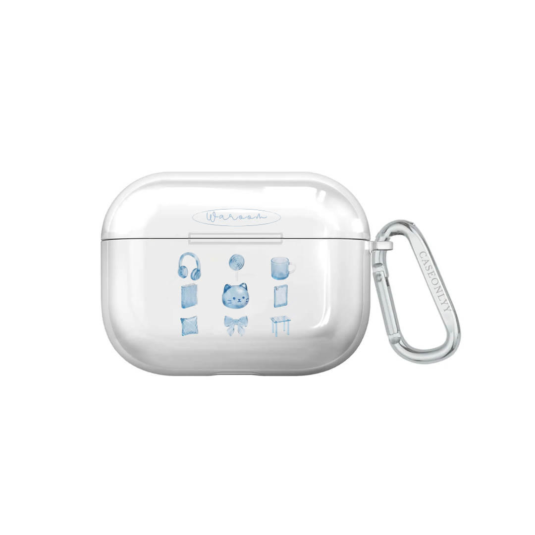 My Cozy Grid｜超輕透水晶不發黃AirPods 硬殼