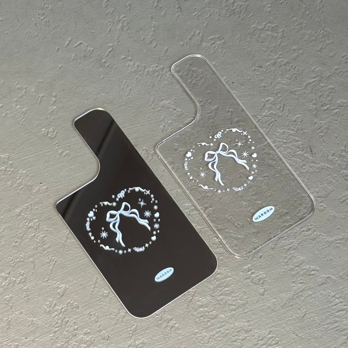 Heart Symbol｜可拆卸鏡面背板透明手機保護殼