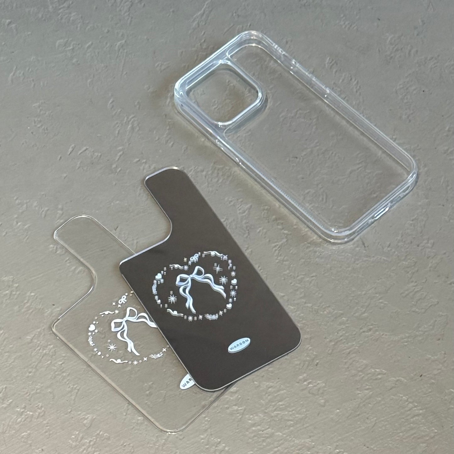 Heart Symbol｜可拆卸鏡面背板透明手機保護殼