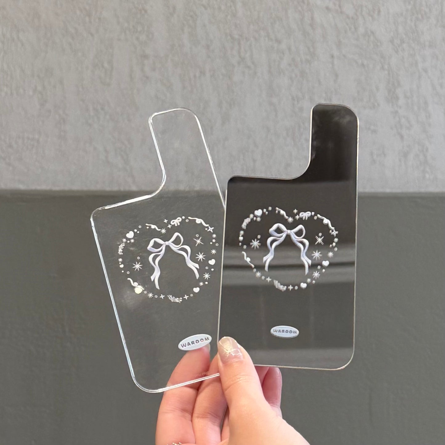 Heart Symbol｜可拆卸鏡面背板透明手機保護殼