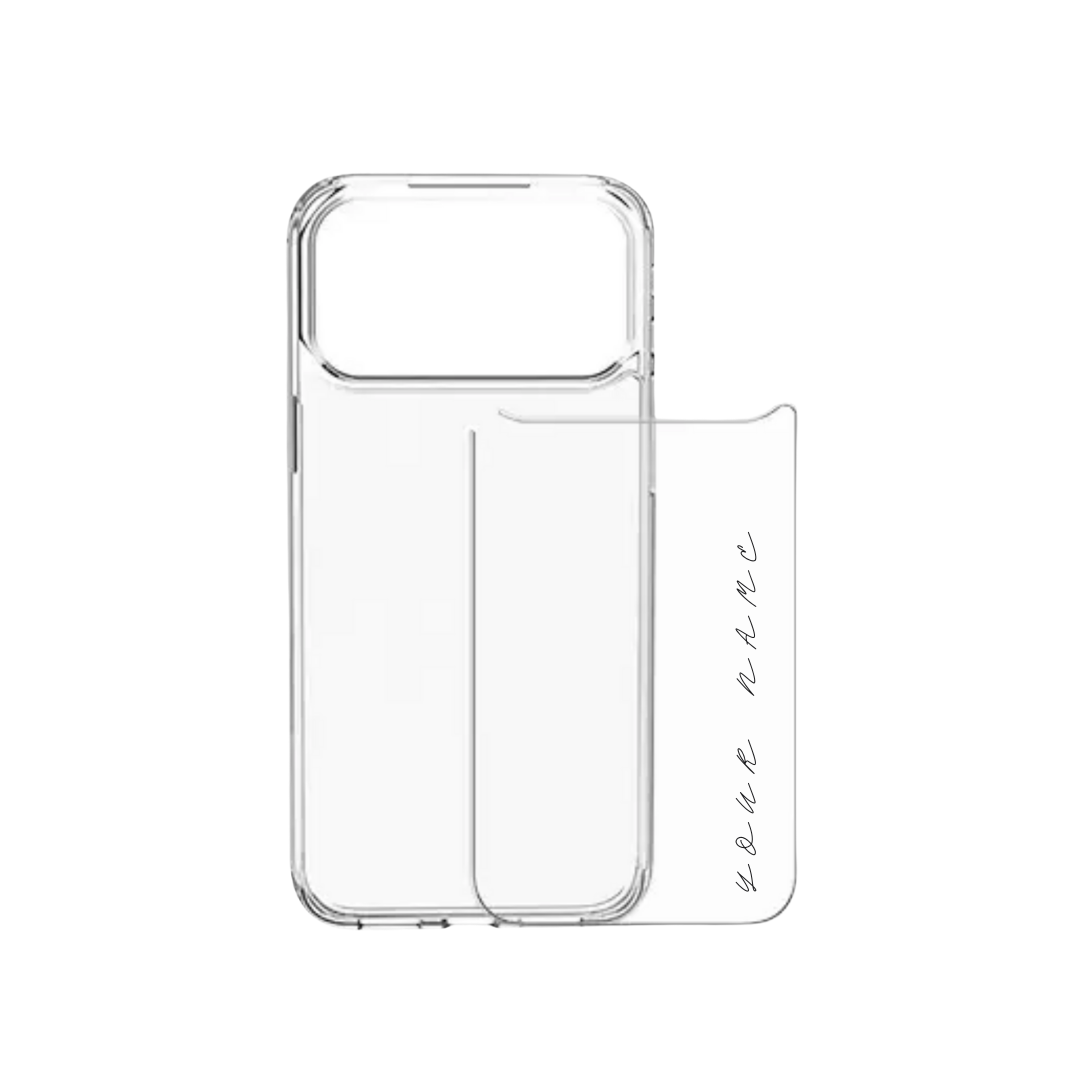 【自選訂製】可拆卸透明背板透明手機保護殼