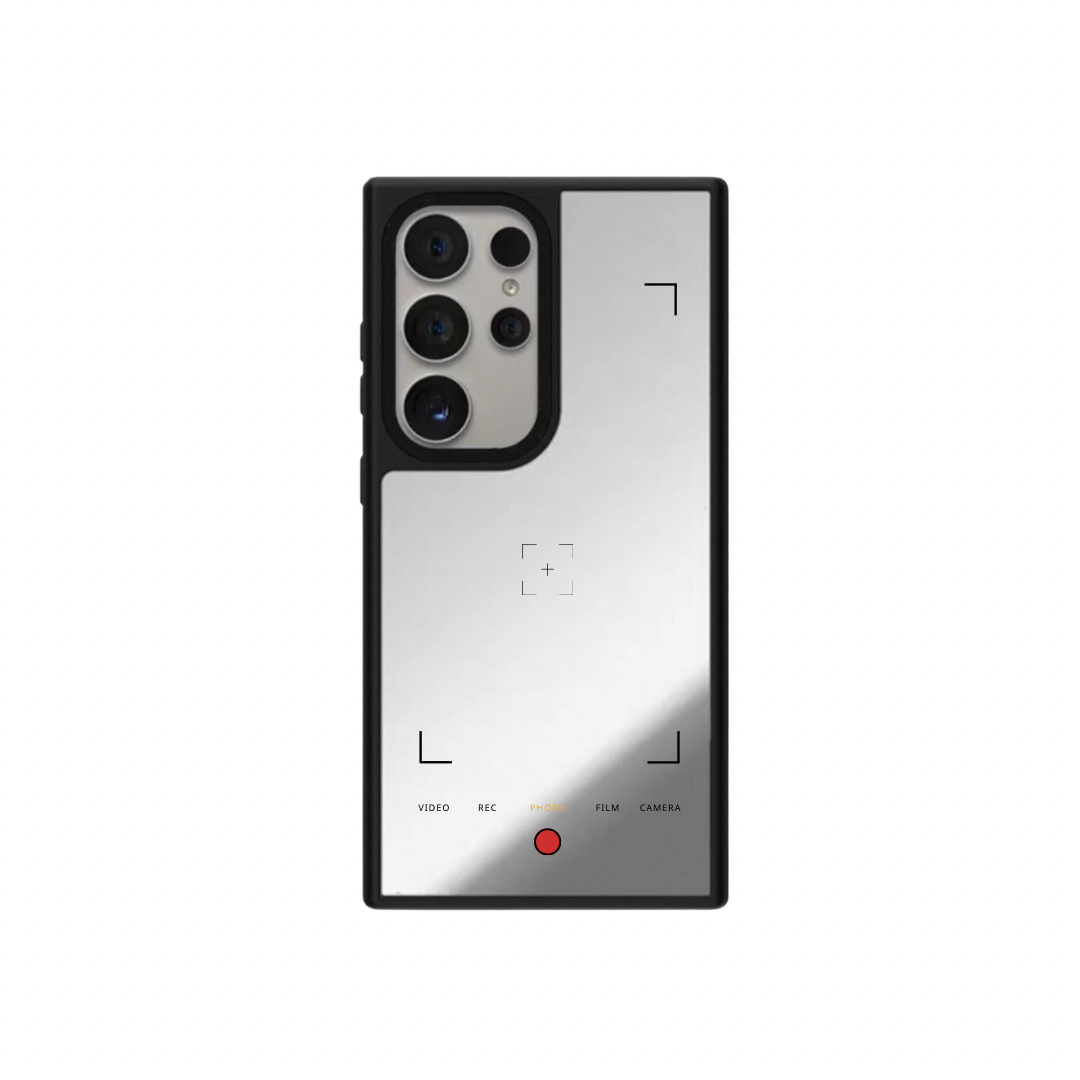 Camera｜升級防撞黑框鏡面手機保護殼