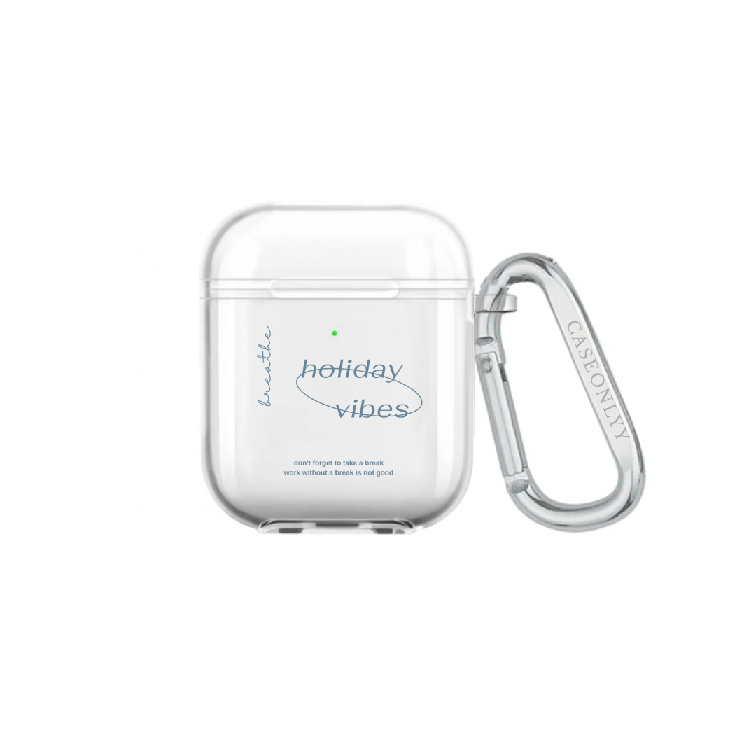 Holiday Vibes｜超輕透水晶不發黃AirPods 硬殼