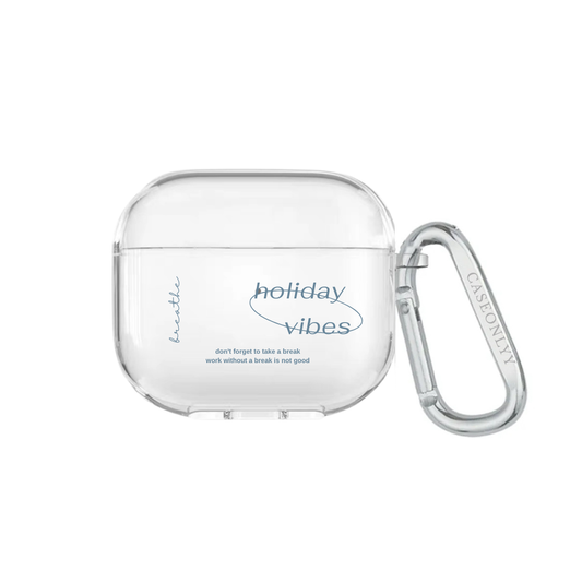 Holiday Vibes｜超輕透水晶不發黃AirPods 硬殼