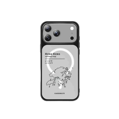 【Hong Kong 手繪地圖系列】MagSafe 磁吸換板手機殼