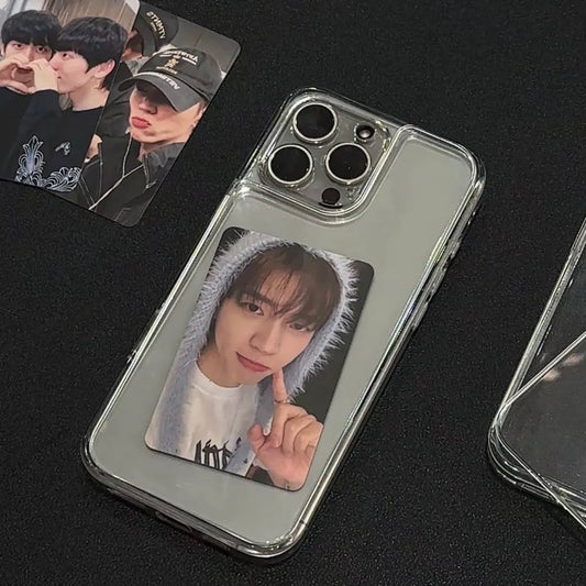 【自選訂製】可拆卸透明背板透明手機保護殼