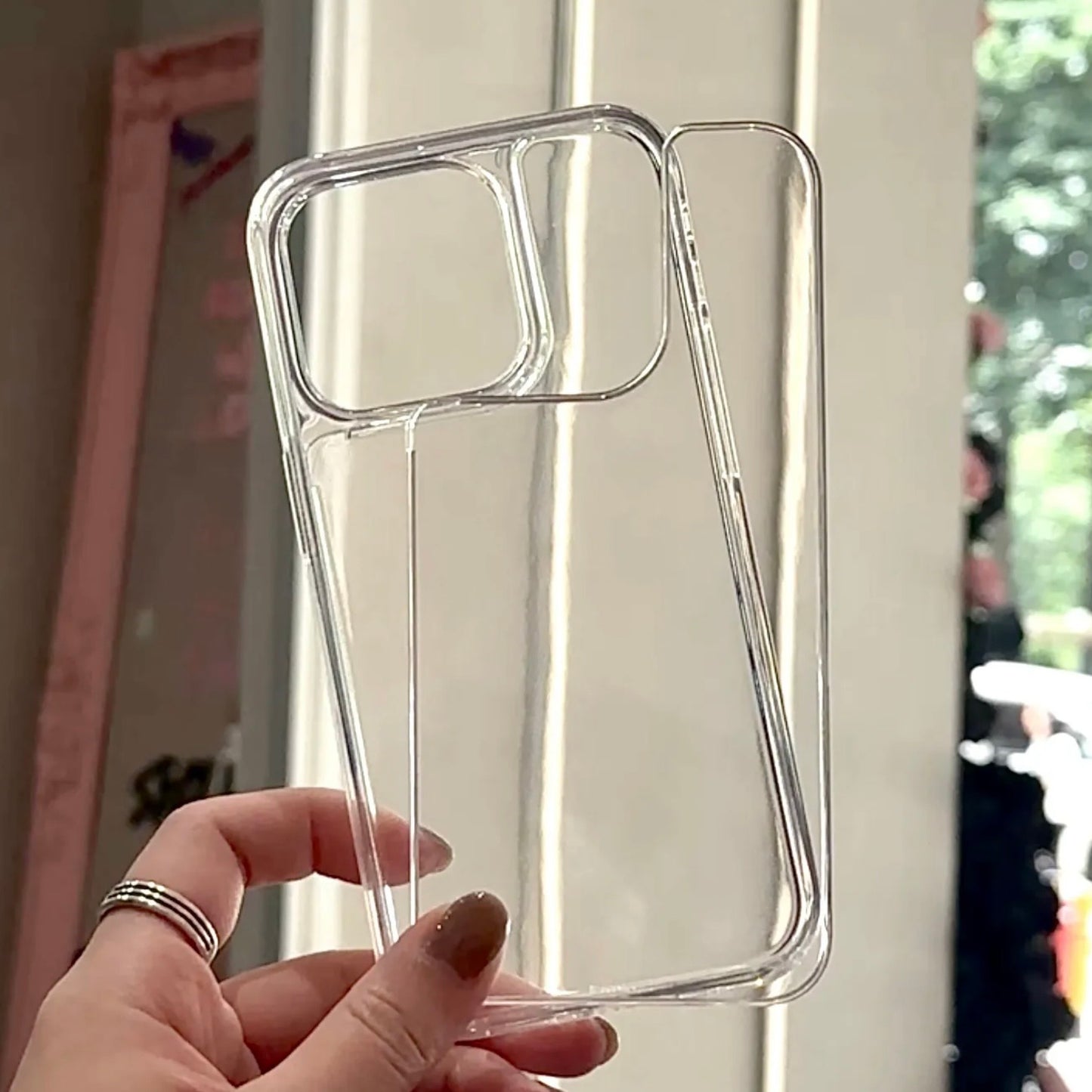 【自選訂製】可拆卸透明背板透明手機保護殼