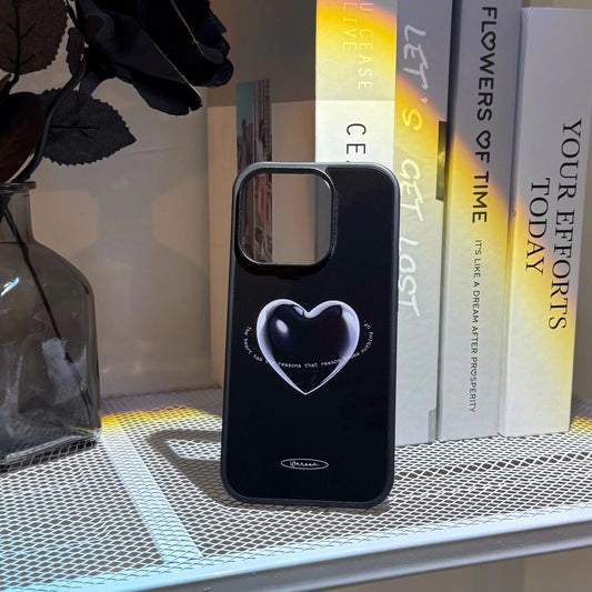 Reason of Heart｜韓國黑框光面背板手機保護殼