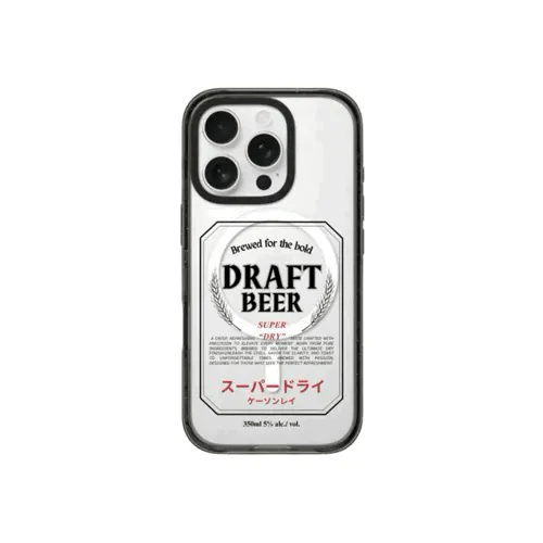 Draft Beer｜黑色防撞框不發黃背板手機保護殼