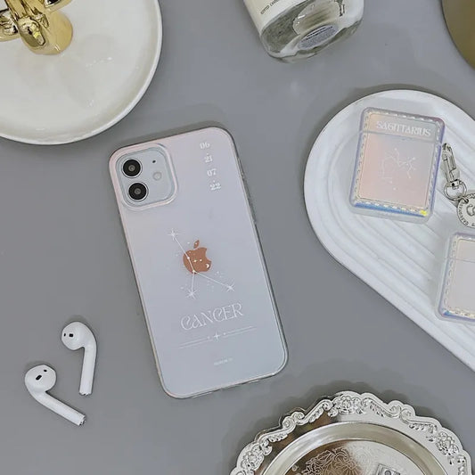 【星座系列】極光漸變磨砂手機保護殼