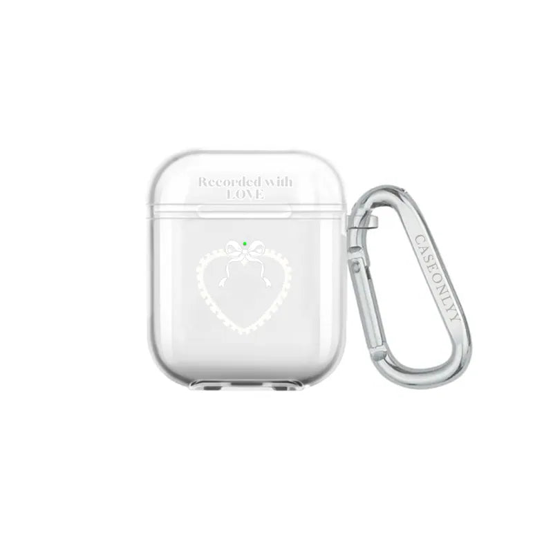 Recorded with LOVE｜超輕透水晶不發黃AirPods 硬殼