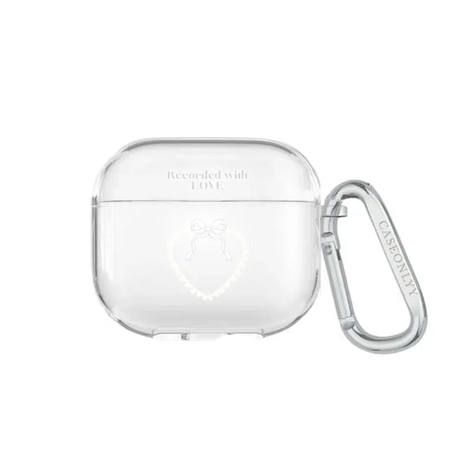 Recorded with LOVE｜超輕透水晶不發黃AirPods 硬殼