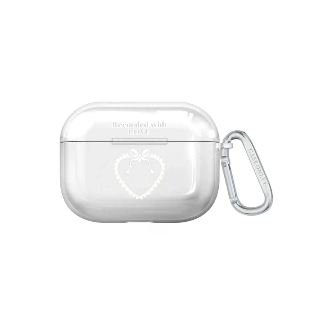 Recorded with LOVE｜超輕透水晶不發黃AirPods 硬殼