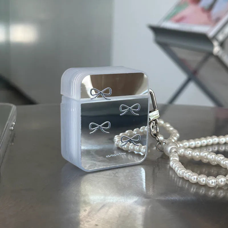 Tiny Bow｜鏡面小方盒AirPods 保護殼