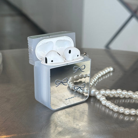 Tiny Bow｜鏡面小方盒AirPods 保護殼
