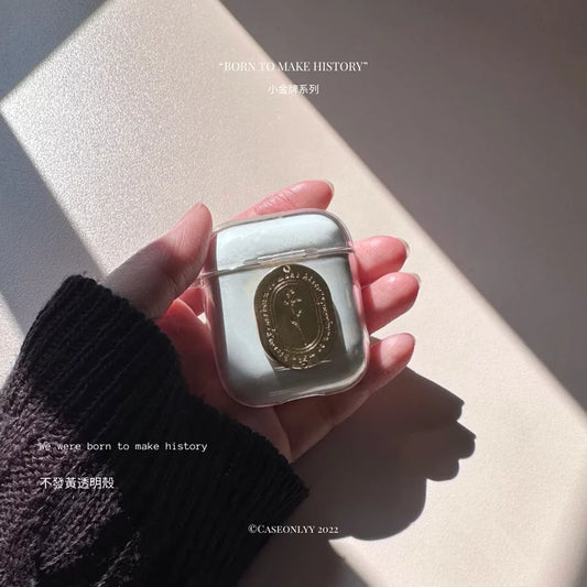 小金牌超輕透水晶不發黃AirPods 硬殼