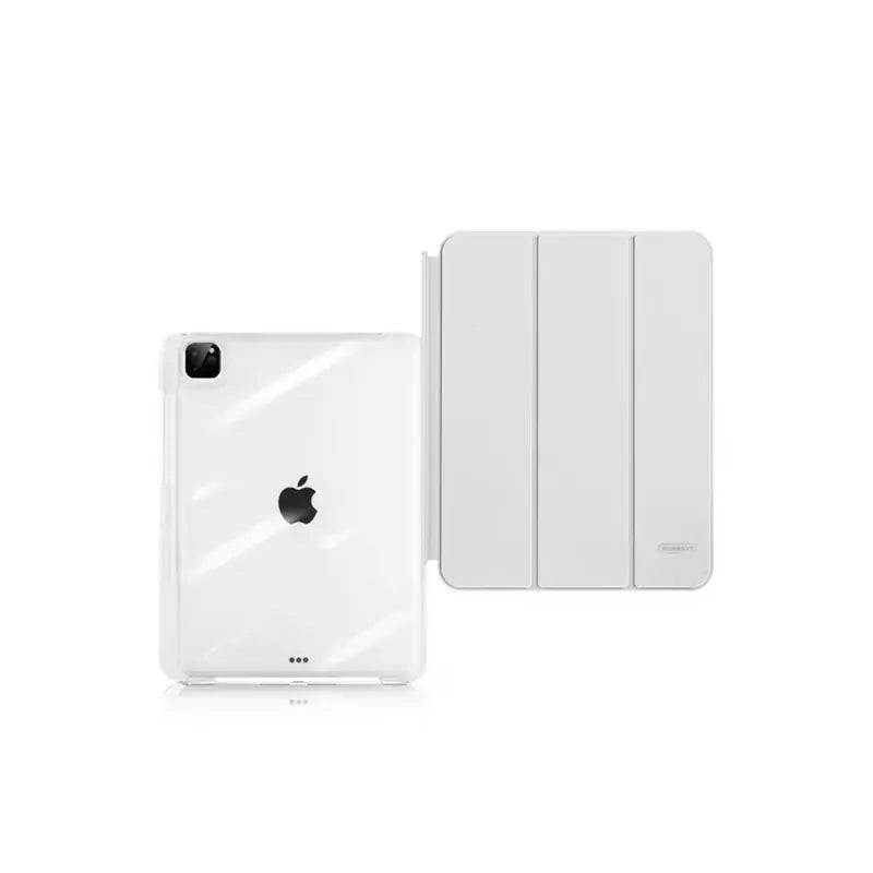 【導軌式可拆蓋】三摺式不發黃背板iPad 保護套