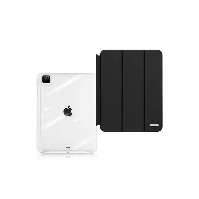 【導軌式可拆蓋】三摺式不發黃背板iPad 保護套