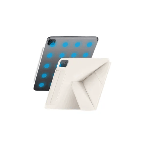 【無邊框】磁吸多摺式純色防撞框iPad 保護套