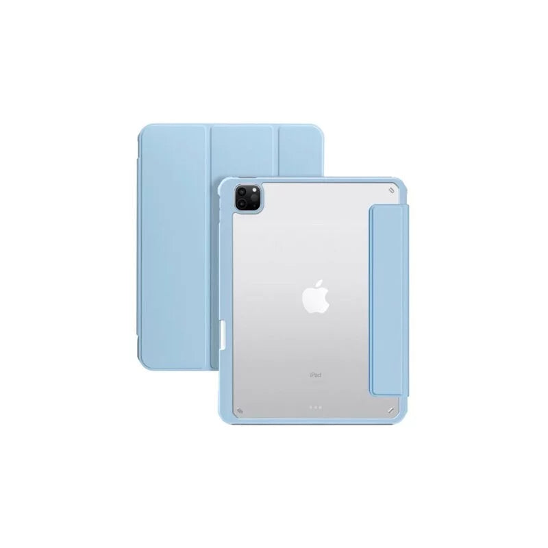 【可拆式磁吸兩用】三摺式不發黃背板iPad 保護套