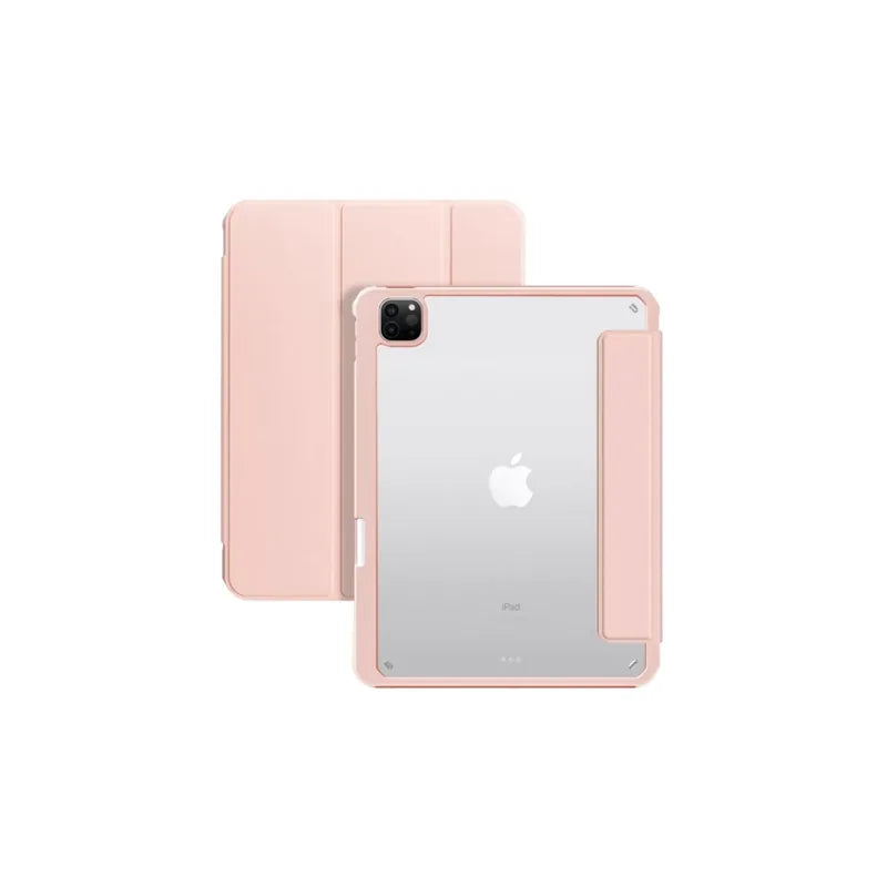 【可拆式磁吸兩用】三摺式不發黃背板iPad 保護套