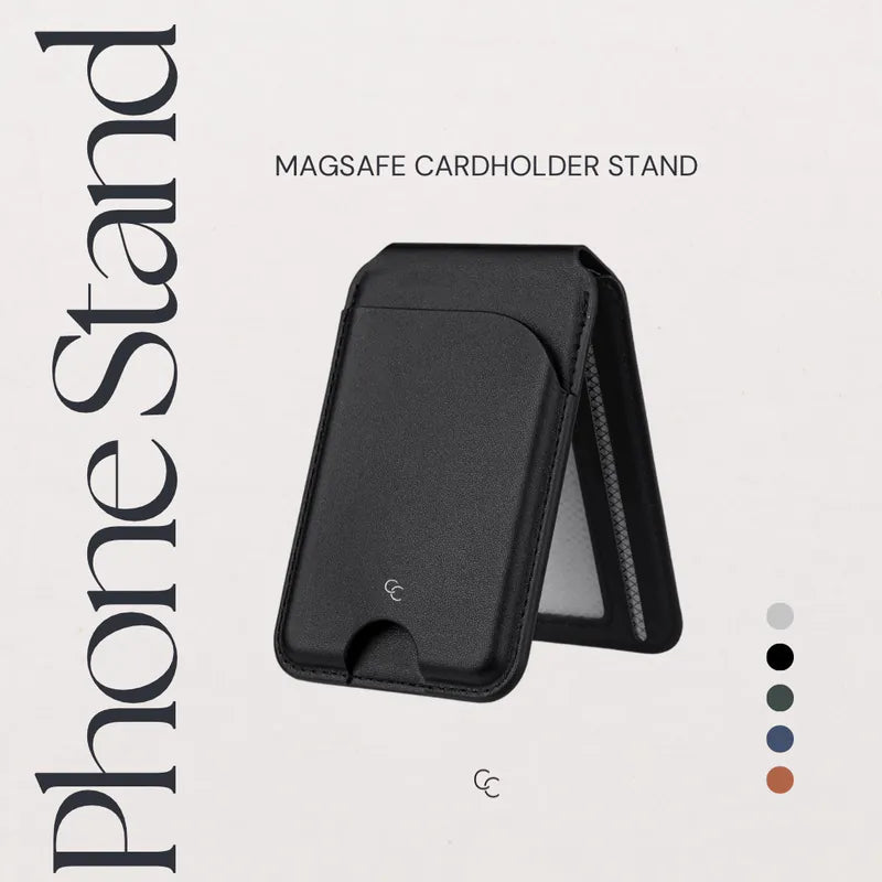 MagSafe 純色轉軸支架卡套二合一