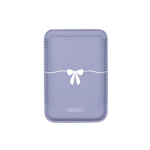 波浪蝴蝶結｜MagSafe 超強磁吸皮革卡套