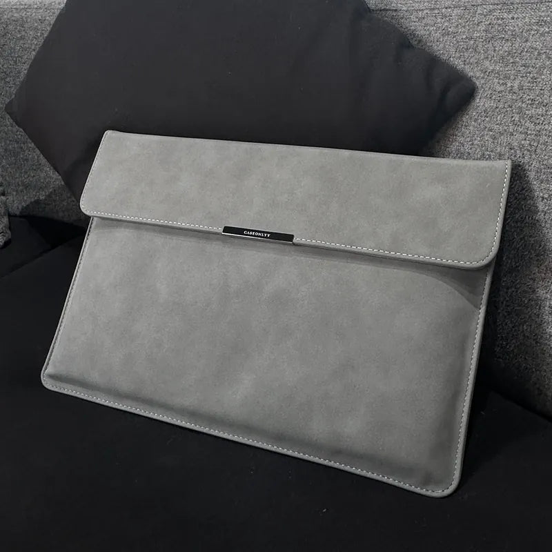 【防水防刮花】仿羊皮隱形磁扣MacBook 保護套